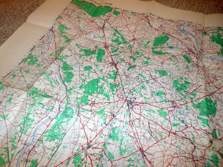 WW2 British War Office Army – 1:100,000 TOPOGRAPHICAL MAP – ESSEN – 1944 – NICE! — image 8