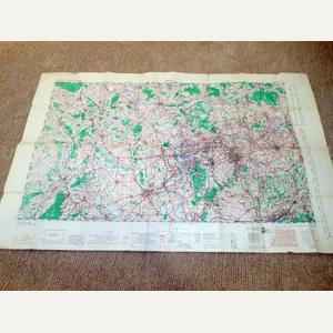 WW2 British War Office Army – 1:100,000 TOPOGRAPHICAL MAP – …