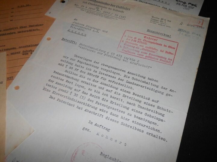 WW2 German Luftwaffe – JUNKERS MOTORENWERKE FUEL SYSTEM PATENT DOCUMENTS – NICE — image 5