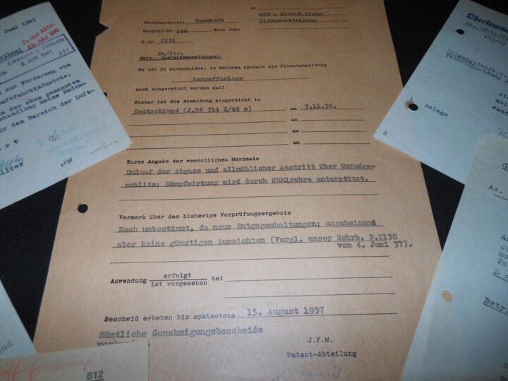 WW2 German Luftwaffe – JUNKERS MOTORENWERKE FUEL SYSTEM PATENT DOCUMENTS – NICE — image 7
