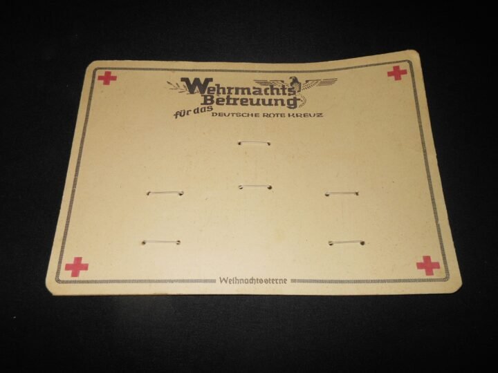 WW2 German DRK Weihnachtssterne – CHRISTMAS STAR DISPLAY CARD – NICE! — image 2