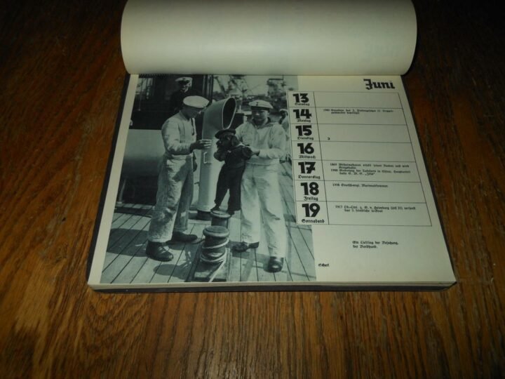 WW2 German Kriegsmarine Skagerrak Kalender 1937 – DESK CALENDAR – COMPLETE — image 6