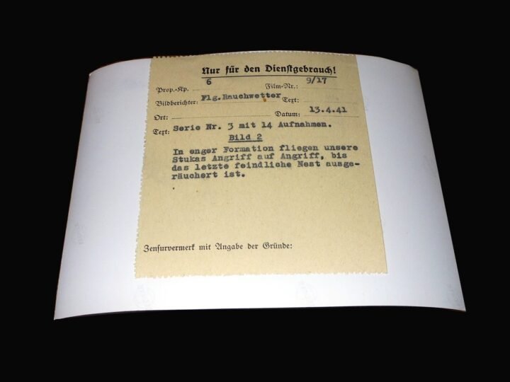 WW2 German Luftwaffe – OFFICIAL PRESS PHOTO – Ju87 STUKAS IN FORMATION – NICE! — image 2