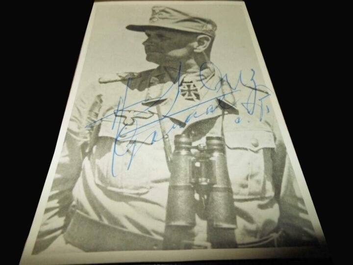 WW2 German Army Autograph – GENERAL HUBERT LANZ – POST-WAR SIGNATURE – NICE! — image 3