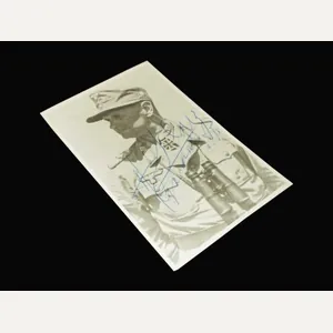 WW2 German Army Autograph – GENERAL HUBERT LANZ – POST-WAR …