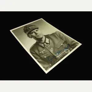 WW2 German Wehrmacht Autograph – OBERST ERNST NOBIS – WARTIME …