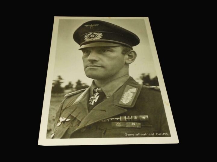 WW2 German Wehrmacht Autograph – GENERAL ALFRED GAUSE – WARTIME SIGNED – RARE! — image 2