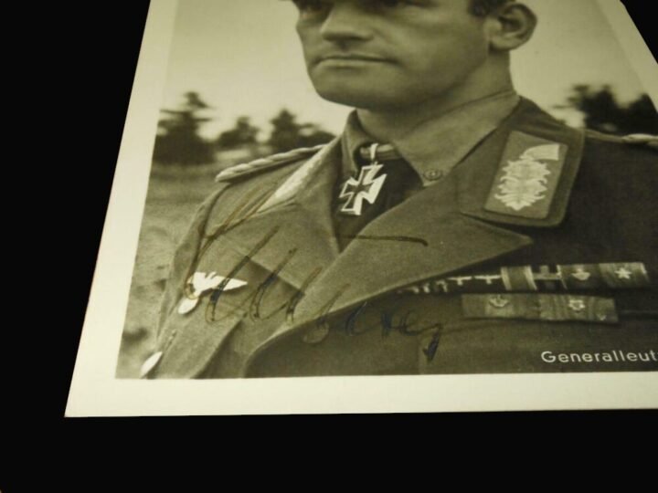 WW2 German Wehrmacht Autograph – GENERAL ALFRED GAUSE – WARTIME SIGNED – RARE! — image 3