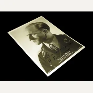 WW2 German Wehrmacht Autograph – MAJOR FRITZ FESSMANN – WARTIME …