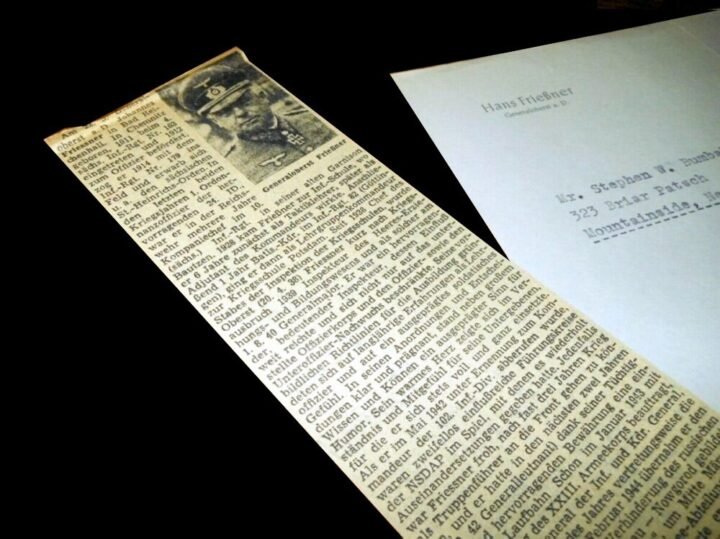 WW2 German Wehrmacht Autograph – GENERAL JOHANNES FRIESSNER – Wartime Signature — image 4