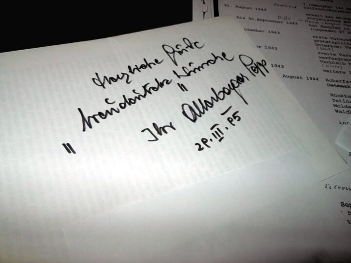 WW2 German Heer – AUTOGRAPHED PHOTO GROUPING – JOSEF ALERBERGER – POST WAR #4 — image 2