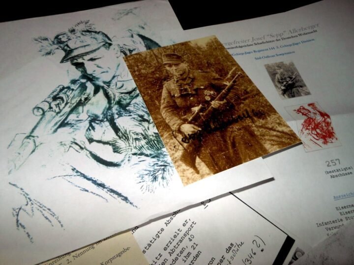 WW2 German Heer – AUTOGRAPHED PHOTO GROUPING – JOSEF ALERBERGER – POST WAR #3 — image 2