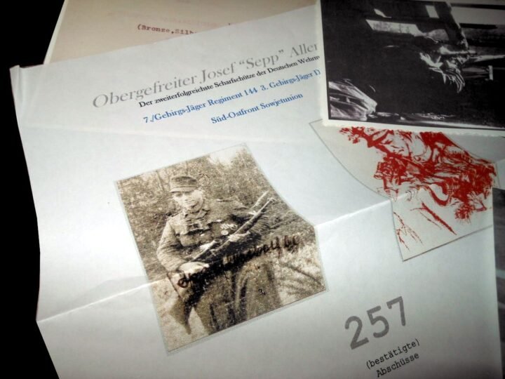 WW2 German Heer – AUTOGRAPHED PHOTO GROUPING – JOSEF ALERBERGER – POST WAR #1 — image 4