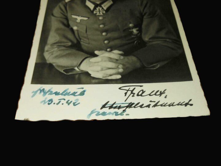 WW2 German Wehrmacht Autograph – GENERAL HANS TRAUT – WARTIME SIGNATURE – NICE! — image 3