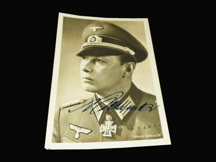 WW2 German Wehrmacht Autograph – GENERALMAJOR HORST NIEMACK – WARTIME SIGNED — image 2