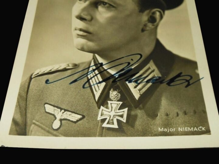 WW2 German Wehrmacht Autograph – GENERALMAJOR HORST NIEMACK – WARTIME SIGNED — image 3