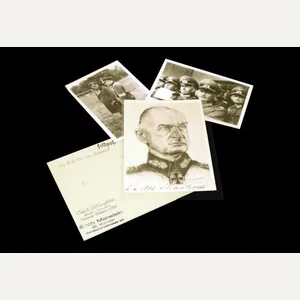 WW2 German Wehrmacht Autograph – GEN. JOHANNES BLASKOWITZ GROUP – …