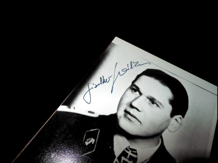 WW2 German Wehrmacht Panzer Autographed Photo – GISHELHER WILKE – NICE! — image 2