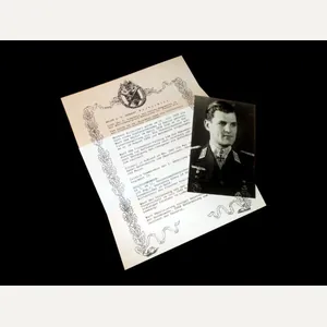 WW2 German Wehrmacht Panzer Autographs & Letter – NORBERT KUJACINSKI …