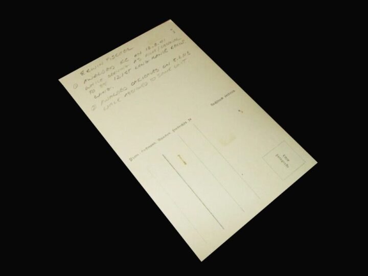 WW2 German Luftwaffe Autograph – HAUPTMANN ERWIN FISCHER – WARTIME SIGNED! — image 3