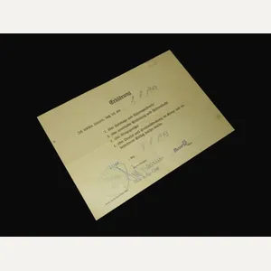 WW2 German Wehrmacht Erklärung – DECLARATION FORM – Legal Acknowledgement …