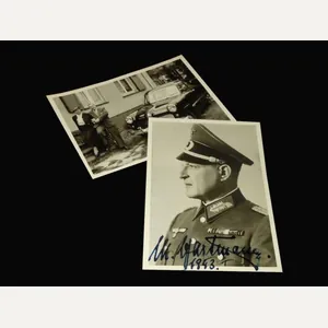 WW2 German Wehrmacht Autograph – MAJOR GENERAL MARTIN HARTMANN – …