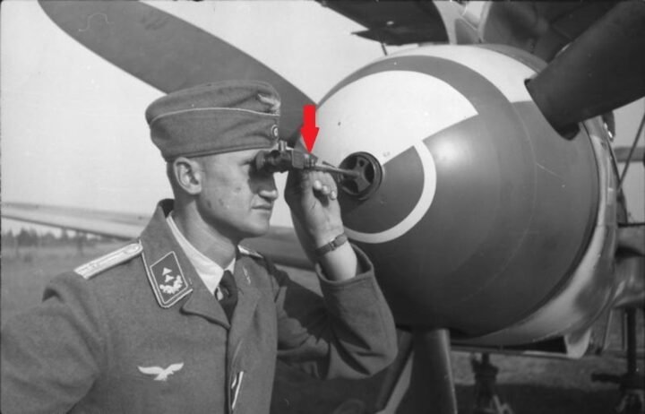 WW2 German Luftwaffe Aircraft Libelle – SPIRIT LEVEL FOR 20MM CANNON TOOL – NICE — image 6