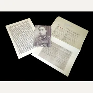 WW2 German Wehrmacht Autograph – OBERJAGER JOSEF PREIS – SIGNED …