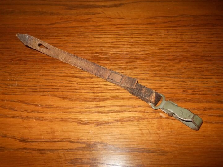 WW2 German Wehrmacht – LEATHER CANTEEN STRAP – NICE! — image 2