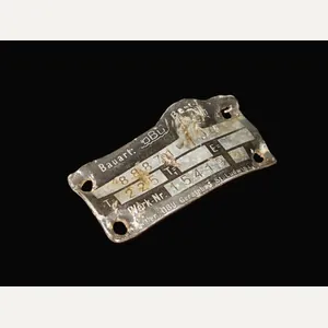 WW2 German Aircraft Typenschild – COMPONENT DATA PLATE – Ju88 …