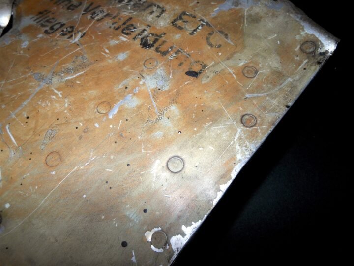 WW2 German Luftwaffe Aircraft – ENGINE COWLING SECTION – ETC WARNING – Me109 — image 8