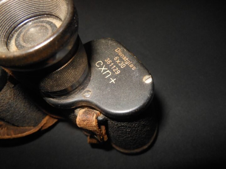 WW2 German Wehrmacht – 6×30 EMIL BUSCH BINOCULARS – CXN – VERY NICE! — image 7