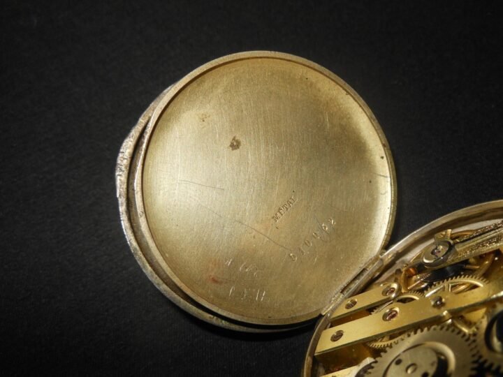 WW1 German Taschenuhr – CIVILIAN POCKET WATCH – .800 SILVER CASE – NICE! — image 9