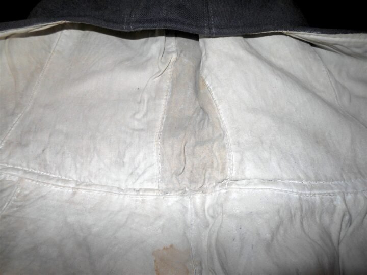 WW2 German Luftwaffe Kopfhaube – BLUE / WHITE REVERSIBLE WINTER HOOD – VERY NICE — image 15