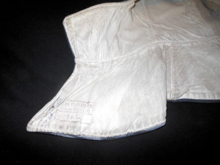 WW2 German Luftwaffe Kopfhaube – BLUE / WHITE REVERSIBLE WINTER HOOD – VERY NICE — image 16