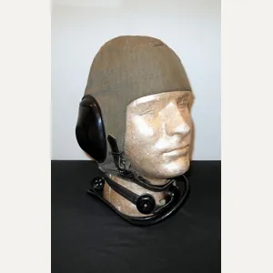 WW2 German Luftwaffe LKpS101 Fliegerkopfhaube – SUMMER FLIGHT HELMET – …