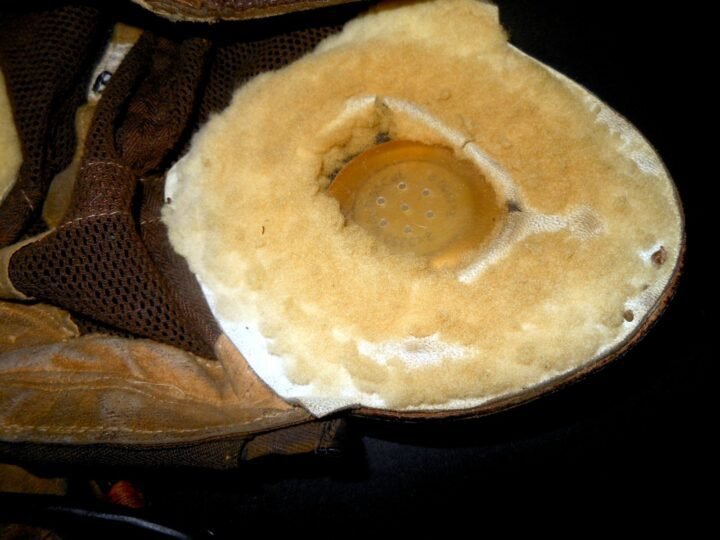 WW2 German Luftwaffe Netzkopfhaube – SUMMER PILOT FLIGHT HELMET – POST WAR! — image 12