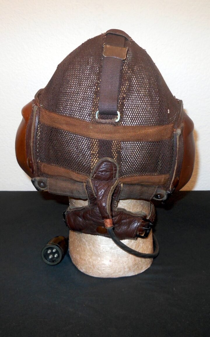 WW2 German Luftwaffe Netzkopfhaube – SUMMER PILOT FLIGHT HELMET – POST WAR! — image 4