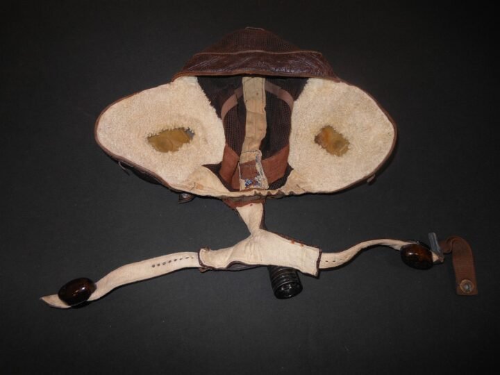 WW2 German Luftwaffe LKpN101 Netzkopfhaube – SUMMER PILOT FLIGHT HELMET – NICE! — image 13