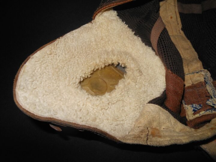 WW2 German Luftwaffe LKpN101 Netzkopfhaube – SUMMER PILOT FLIGHT HELMET – NICE! — image 15