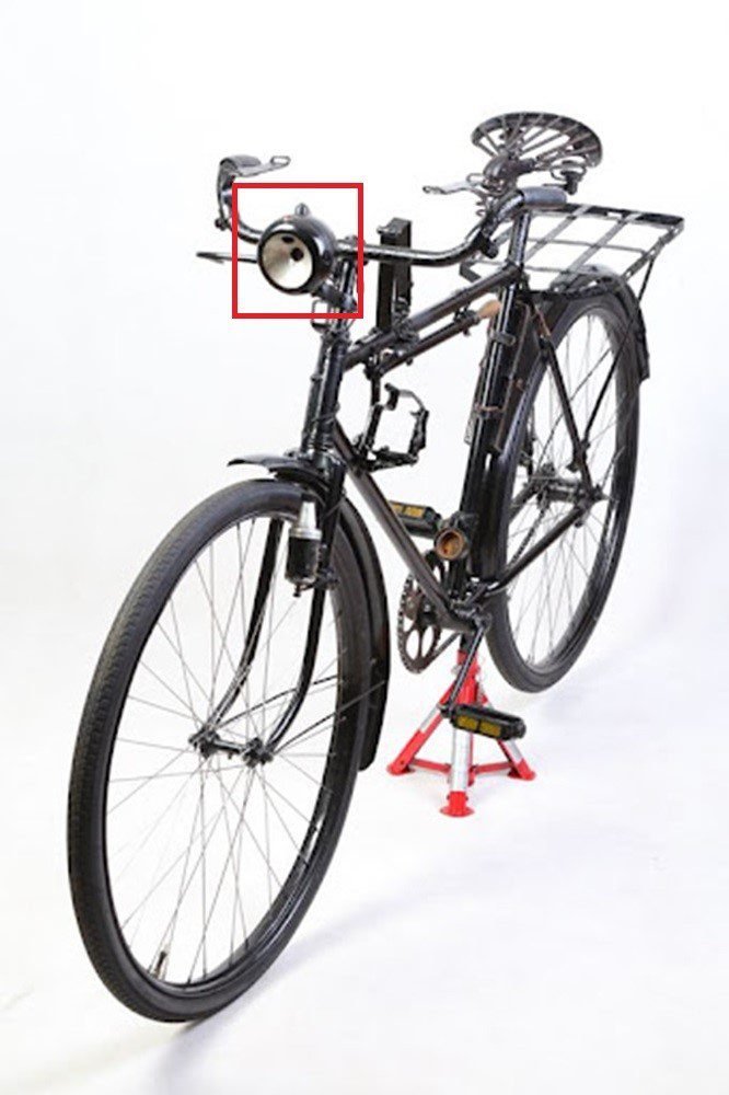 WW2 German Wehrmacht Truppenfahrrad – BICYCLE HEADLIGHT LAMP – ELITE – NICE! — image 8