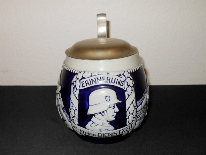 WW2 German Wehrmacht – PRESENTATION AWARD TANKARD / STEIN – NICE! — image 2
