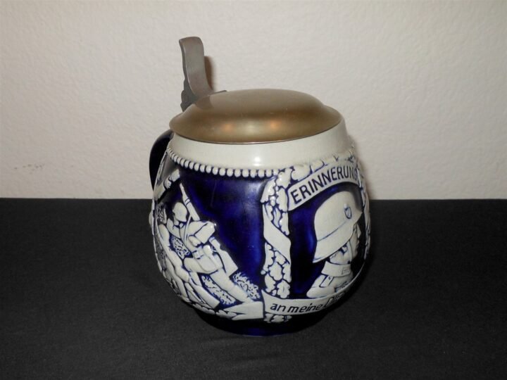 WW2 German Wehrmacht – PRESENTATION AWARD TANKARD / STEIN – NICE! — image 3