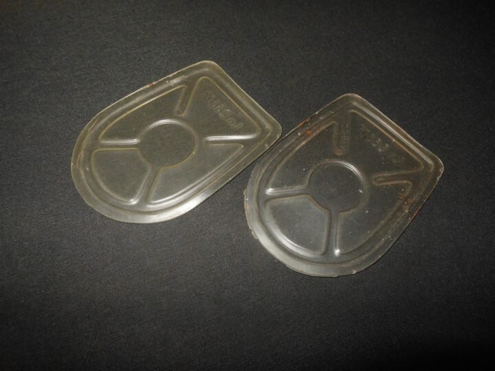 WW2 German Luftwaffe Pilot Flight Helmet Cellophone Earphone Covers – NICE! — image 2