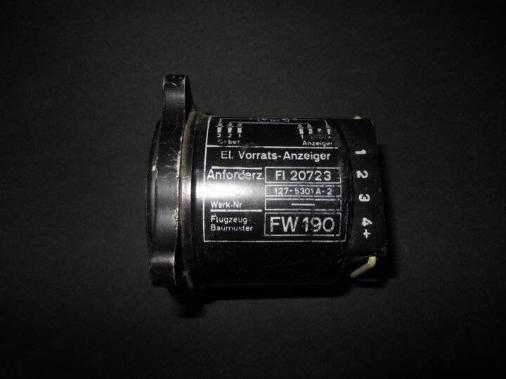 WW2 German Luftwaffe Aircraft Vorratsanzeiger – FUEL GAUGE – Fw190 A-D – BOXED! — image 7