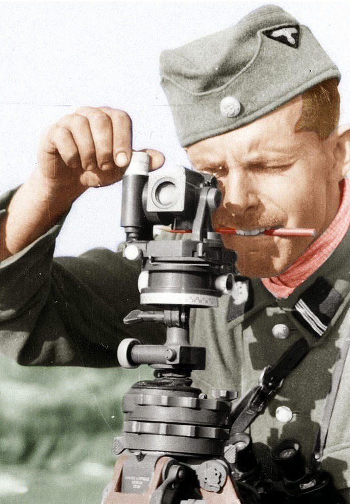 WW2 German Wehrmacht Richtkreis 31 – RK31 MORTAR & MG AIMING PERISCOPE – NICE! — image 11
