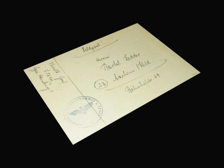 WW2 German Luftwaffe – OBERST HERMANN GRAF – WARTIME SIGNATURE – RARE! — image 3