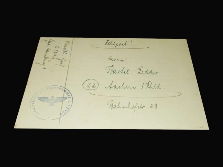 WW2 German Luftwaffe – OBERST HERMANN GRAF – WARTIME SIGNATURE – RARE! — image 4