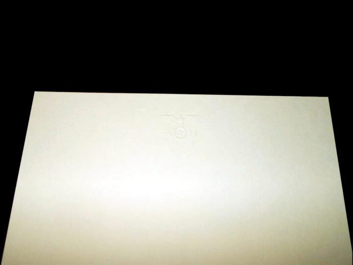 WW2 German NSDAP – ADOLF HITLER BLANK STATIONERY CARD – SUPERB! — image 2