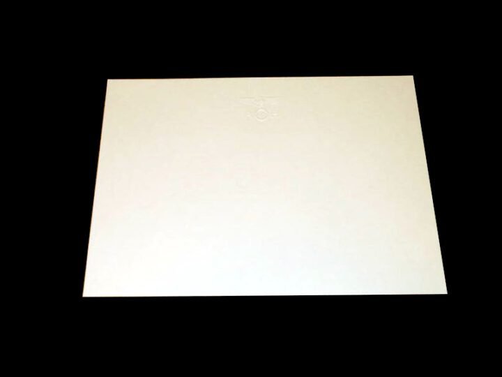 WW2 German NSDAP – ADOLF HITLER BLANK STATIONERY CARD – SUPERB! — image 4